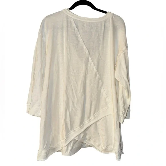 Free People Intimately Organic Cotton Pullover Ivory Size Medium - Picture 4 of 7